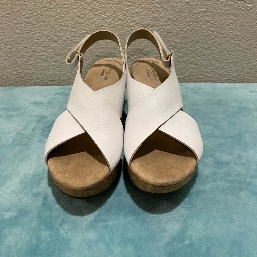 Size 7 Clark’s wedge sandal